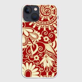 Чехол для iPhone 13 mini с принтом RUSSIAN TRIP в городе Новоалтайск,  |  | flowers | абстракция | завитки | узор | цветы