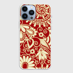 Чехол для iPhone 13 Pro Max с принтом RUSSIAN TRIP в городе Новоалтайск,  |  | flowers | абстракция | завитки | узор | цветы