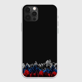 Чехол для iPhone 12 Pro Max с принтом Флаг из леса в городе Новоалтайск, Силикон |  | Тематика изображения на принте: forest | rus | абстракция | закат | лес | рассвет | россия | флаг