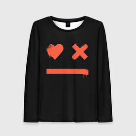 Женский лонгслив 3D с принтом Smile | Love Death and Robots в городе Новоалтайск, 100% полиэстер | длинные рукава, круглый вырез горловины, полуприлегающий силуэт | death | ldr | logo | love | netflix | robots | smile | анимация | кино | лого | лср | любовь | нетфликс | роботы | сериал | смайл | смайлик
