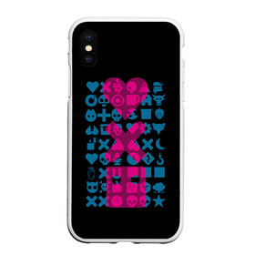 Чехол для iPhone XS Max матовый с принтом Любовь. Смерть. Роботы в городе Новоалтайск, Силикон | Область печати: задняя сторона чехла, без боковых панелей | Тематика изображения на принте: death | heart | ldr | logo | love | netflix | robots | smile | анимация | кино | лого | лср | любовь | нетфликс | роботы | сердце | сериал | смайл | смайлик