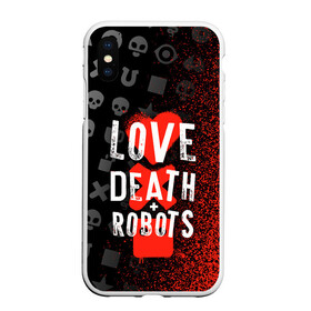 Чехол для iPhone XS Max матовый с принтом ЛЮБОВЬ СМЕРТЬ И РОБОТЫ / УЗОР в городе Новоалтайск, Силикон | Область печати: задняя сторона чехла, без боковых панелей | 1 сезон | 2 сезон | gradient | love death and robots | netflix | анимационный сериал | градиент | лого | мультфильм | нетфликс | оранжевый. | сериал