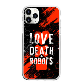 Чехол для iPhone 11 Pro Max матовый с принтом ЛЮБОВЬ СМЕРТЬ И РОБОТЫ / СОТЫ в городе Новоалтайск, Силикон |  | 1 сезон | 2 сезон | logo | love death and robots | netflix | pattern | анимационный сериал | логотип | мультфильм | нетфликс | оранжевый | сериал | соты | техно. | узор