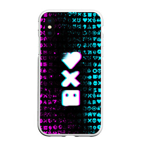 Чехол для iPhone XS Max матовый с принтом ЛЮБОВЬ СМЕРТЬ И РОБОТЫ в городе Новоалтайск, Силикон | Область печати: задняя сторона чехла, без боковых панелей | death | hear | ldr | logo | love | netflix | robots | smile | анимация | кино | лого | лср | любовь | нетфликс | роботы | сердце | сериал | смайл | смайлик