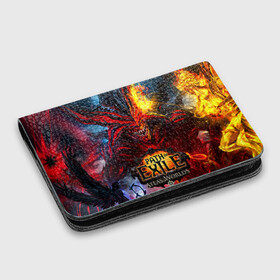 Картхолдер с принтом с принтом Path of Exile в городе Новоалтайск, натуральная матовая кожа | размер 7,3 х 10 см; кардхолдер имеет 4 кармана для карт; | computer | game | path of exile | игра | компьютерная | путь изгнания