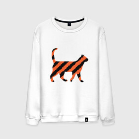 Мужской свитшот хлопок с принтом Black-Orange Cat в городе Новоалтайск, 100% хлопок |  | animal | cat | cute | kitty | meow | друг | животные | киска | китти | кот | котенок | котик | котэ | кошечка | кошка | милый | мур | мяу | питомец | тигр