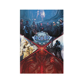 Обложка для паспорта матовая кожа с принтом Path of Exile в городе Новоалтайск, натуральная матовая кожа | размер 19,3 х 13,7 см; прозрачные пластиковые крепления | computer | game | path of exile | игра | компьютерная | путь изгнания