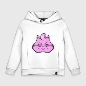 Детское худи Oversize хлопок с принтом Pink Cat в городе Новоалтайск, френч-терри — 70% хлопок, 30% полиэстер. Мягкий теплый начес внутри —100% хлопок | боковые карманы, эластичные манжеты и нижняя кромка, капюшон на магнитной кнопке | animal | cat | cute | kitty | meow | друг | животные | киска | китти | кот | котенок | котик | котэ | кошечка | кошка | милый | мур | мяу | питомец | тигр