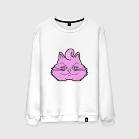 Мужской свитшот хлопок с принтом Pink Cat в городе Новоалтайск, 100% хлопок |  | animal | cat | cute | kitty | meow | друг | животные | киска | китти | кот | котенок | котик | котэ | кошечка | кошка | милый | мур | мяу | питомец | тигр