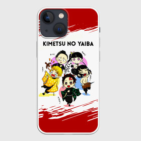 Чехол для iPhone 13 mini с принтом Пять героев Kimetsu no Yaiba в городе Новоалтайск,  |  | Тематика изображения на принте: demon slayer | kamado | kimetsu no yaiba | nezuko | tanjiro | аниме | гию томиока | зеницу агацума | иноске хашибира | камадо | клинок | корзинная девочка | манга | музан кибуцуджи | незуко | рассекающий демонов | танджиро