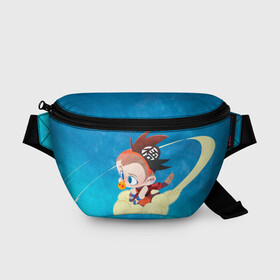 Поясная сумка 3D с принтом Baby Goku в городе Новоалтайск, 100% полиэстер | плотная ткань, ремень с регулируемой длиной, внутри несколько карманов для мелочей, основное отделение и карман с обратной стороны сумки застегиваются на молнию | anime | dragon ball | аниме | анимэ | драгон бал | дрэгон бол | жемчуг дракона