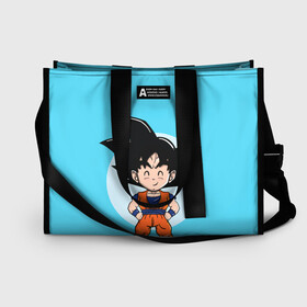 Сумка-шоппер 3D с принтом Sweet Goku в городе Новоалтайск, 100% полиэстер | застегивается на металлическую кнопку; внутренний карман застегивается на молнию. Стенки укреплены специальным мягким материалом, чтобы защитить содержимое от несильных ударов
 | anime | dragon ball | аниме | анимэ | драгон бал | дрэгон бол | жемчуг дракона