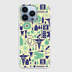 Чехол для iPhone 13 Pro с принтом Медицина | Паттерн (Z) в городе Новоалтайск,  |  | health worker | hospital attendant | medic | nurse | nursing | бикса | врач | доктор | медицина | медицинская сестра | медицинский персонал | медичка | медработник | медсестра | палатная | санитарка | фельдшер