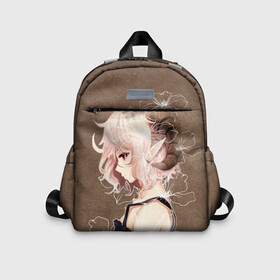 Детский рюкзак 3D с принтом Chica demonio. Ангелы и демоны в городе Новоалтайск, 100% полиэстер | лямки с регулируемой длиной, сверху петелька, чтобы рюкзак можно было повесить на вешалку. Основное отделение закрывается на молнию, как и внешний карман. Внутри дополнительный карман. По бокам два дополнительных кармашка | angeles y demonios anime | chica demonio | ангел | аниме | демон | цветы
