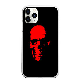 Чехол для iPhone 11 Pro матовый с принтом Кровавый череп в городе Новоалтайск, Силикон |  | Тематика изображения на принте: skull | башка | голова | кость | красный череп | черепушка