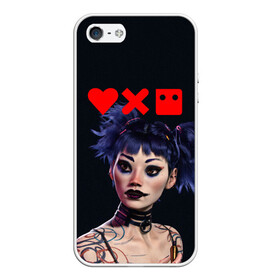 Чехол для iPhone 5/5S матовый с принтом Love, Death and Robots | Lora (Z) в городе Новоалтайск, Силикон | Область печати: задняя сторона чехла, без боковых панелей | death | lora | love | love death robots | netflix | robots | vedeathrobots | xbot 4000 | лора | любовь | нетфликс | роботы | сериал | сериалы