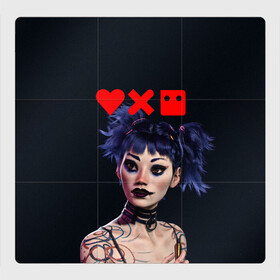 Магнитный плакат 3Х3 с принтом Love, Death and Robots | Lora (Z) в городе Новоалтайск, Полимерный материал с магнитным слоем | 9 деталей размером 9*9 см | death | lora | love | love death robots | netflix | robots | vedeathrobots | xbot 4000 | лора | любовь | нетфликс | роботы | сериал | сериалы