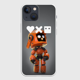 Чехол для iPhone 13 mini с принтом Love, Death and Robots | K VRC (Z) в городе Новоалтайск,  |  | death | k vrc | love | love death robots | netflix | robots | vedeathrobots | xbot 4000 | врц | любовь | нетфликс | роботы | сериал | сериалы