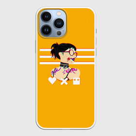Чехол для iPhone 13 Pro Max с принтом Love, Death and Robots | Lora Glitch (Z) в городе Новоалтайск,  |  | Тематика изображения на принте: death | glitch | lora | love | love death robots | netflix | robots | vedeathrobots | xbot 4000 | глитч | лора | любовь | нетфликс | роботы | сериал | сериалы