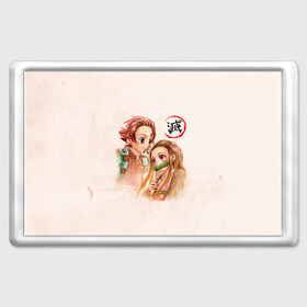 Магнит 45*70 с принтом Танджиро и Незуко Kimetsu no Yaiba в городе Новоалтайск, Пластик | Размер: 78*52 мм; Размер печати: 70*45 | Тематика изображения на принте: demon slayer | kamado | kimetsu no yaiba | nezuko | tanjiro | аниме | гию томиока | зеницу агацума | иноске хашибира | камадо | клинок | корзинная девочка | манга | музан кибуцуджи | незуко | рассекающий демонов | танджиро