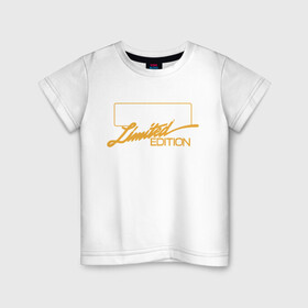 Детская футболка хлопок с принтом Алексей Limited Edition в городе Новоалтайск, 100% хлопок | круглый вырез горловины, полуприлегающий силуэт, длина до линии бедер | name | names | имена | имя | надписи | прикольные | стикер