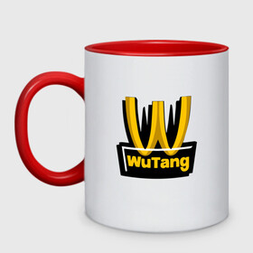 Кружка двухцветная с принтом W - Wu-Tang в городе Новоалтайск, керамика | объем — 330 мл, диаметр — 80 мм. Цветная ручка и кайма сверху, в некоторых цветах — вся внутренняя часть | black | hiphop | method man | music | new york | nyc | odb | old school | rap | rza | wu tang clan | wutang | ву тэнг | граффити | микрофон | музыка | нью йорк | рэп | рэпер | хипхоп