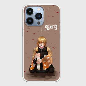 Чехол для iPhone 13 Pro с принтом Избитый Зеницу Агацума в городе Новоалтайск,  |  | Тематика изображения на принте: demon slayer | kamado | kimetsu no yaiba | nezuko | tanjiro | аниме | гию томиока | зеницу агацума | иноске хашибира | камадо | клинок | корзинная девочка | манга | музан кибуцуджи | незуко | рассекающий демонов | танджиро