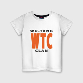 Детская футболка хлопок с принтом Wu-Tang (WTC) в городе Новоалтайск, 100% хлопок | круглый вырез горловины, полуприлегающий силуэт, длина до линии бедер | black | hiphop | method man | music | new york | nyc | odb | old school | rap | rza | wu tang clan | wutang | ву тэнг | граффити | микрофон | музыка | нью йорк | рэп | рэпер | хипхоп