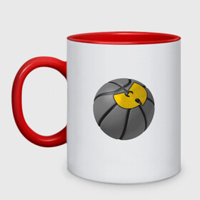 Кружка двухцветная с принтом Wu-Tang Basketball в городе Новоалтайск, керамика | объем — 330 мл, диаметр — 80 мм. Цветная ручка и кайма сверху, в некоторых цветах — вся внутренняя часть | basketball | black | hiphop | method man | music | nba | new york | nyc | odb | old school | rap | rza | wu tang clan | wutang | баскетбол | ву тэнг | граффити | микрофон | музыка | нба | нью йорк | рэп | рэпер | хипхоп