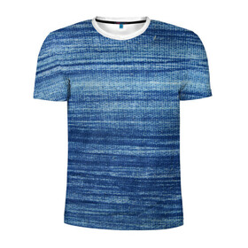 Мужская футболка 3D спортивная с принтом Texture. Denim в городе Новоалтайск, 100% полиэстер с улучшенными характеристиками | приталенный силуэт, круглая горловина, широкие плечи, сужается к линии бедра | background | blue | dark | denim | gradient | ice | jeans | paints | ripples | spot | spots | stripes | texture | white | белый | градиент | джинсы | лед | линии | полосы | пятна | пятно | светлый | синий | текстура | темная | ткань | тьма | фон