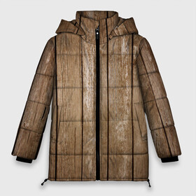 Женская зимняя куртка Oversize с принтом Texture. Wood в городе Новоалтайск, верх — 100% полиэстер; подкладка — 100% полиэстер; утеплитель — 100% полиэстер | длина ниже бедра, силуэт Оверсайз. Есть воротник-стойка, отстегивающийся капюшон и ветрозащитная планка. 

Боковые карманы с листочкой на кнопках и внутренний карман на молнии | background | board | dark | gradient | paints | ripples | spot | spots | stripes | texture | white | wood | дерево | доски | линии | полосы | пятна | пятно | светлый | текстура | темная | темное | тьма | фон