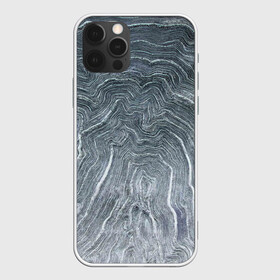 Чехол для iPhone 12 Pro Negative Waves: в городе Новоалтайск, силикон | область печати: задняя сторона чехла, без боковых панелей | background | chaos | dark | gradient | negative | paints | ripples | spot | spots | texture | wave | waves | white | белый | волны | градиент | лед | линии | полосы | пятна | пятно | светлый | синий | текстура | темная | фон