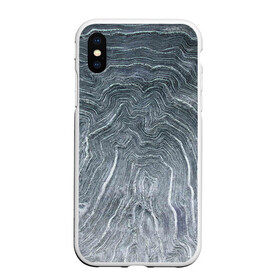 Чехол для iPhone XS Max матовый с принтом Negative Waves в городе Новоалтайск, Силикон | Область печати: задняя сторона чехла, без боковых панелей | background | chaos | dark | gradient | negative | paints | ripples | spot | spots | texture | wave | waves | white | белый | волны | градиент | лед | линии | полосы | пятна | пятно | светлый | синий | текстура | темная | фон
