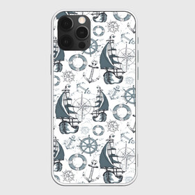 Чехол для iPhone 12 Pro Max с принтом Морской узор  Nautical Pattern в городе Новоалтайск, Силикон |  | anchor | anchors | lifebuoy | maritime | nautica | sail | sailboat | ship | ships | для моряков | компас | корабли | корабль | морская тематика | морской волк | моряк | парусник | роза ветров | спасательный круг | стороны света