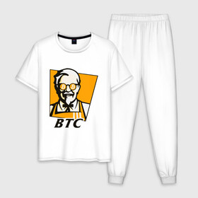 Мужская пижама хлопок с принтом BITCOIN / БИТКОИН / KFC в городе Новоалтайск, 100% хлопок | брюки и футболка прямого кроя, без карманов, на брюках мягкая резинка на поясе и по низу штанин
 | binance | binance com | bitcoin | bittrex com | btc | exmo me | hodl | kfc | trading | банан | банан биржа | бинанс | биткоин | график | криптовалюта биржа | криптотрейдер | криптотрейдинг | кфс. | трейдинг