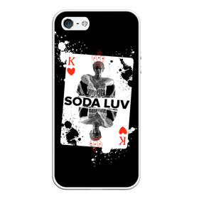Чехол для iPhone 5/5S матовый с принтом Репер - SODA LUV в городе Новоалтайск, Силикон | Область печати: задняя сторона чехла, без боковых панелей | Тематика изображения на принте: rap | rapper | soda luv | st. petersburg | vladislav terentyuk | владислав терентюк | репер | рэп | рэп исполнитель | санкт петербург