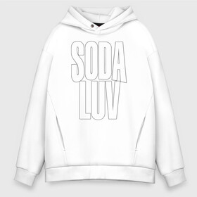 Мужское худи Oversize хлопок с принтом Репер - SODA LUV в городе Новоалтайск, френч-терри — 70% хлопок, 30% полиэстер. Мягкий теплый начес внутри —100% хлопок | боковые карманы, эластичные манжеты и нижняя кромка, капюшон на магнитной кнопке | rap | rapper | soda luv | st. petersburg | vladislav terentyuk | владислав терентюк | репер | рэп | рэп исполнитель | санкт петербург