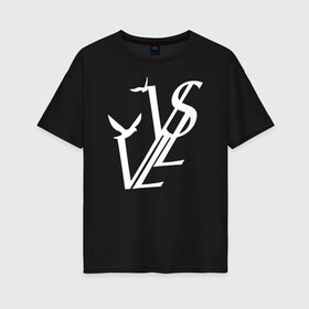 Женская футболка хлопок Oversize с принтом Репер - SODA LUV в городе Новоалтайск, 100% хлопок | свободный крой, круглый ворот, спущенный рукав, длина до линии бедер
 | rap | rapper | soda luv | st. petersburg | vladislav terentyuk | владислав терентюк | репер | рэп | рэп исполнитель | санкт петербург