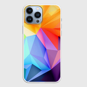 Чехол для iPhone 13 Pro Max с принтом Радужная геометрия в городе Новоалтайск,  |  | Тематика изображения на принте: геометрия | градиент | радужный | спорт | треугольники