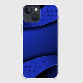 Чехол для iPhone 13 mini с принтом 3D BLUE Вечерний синий цвет в городе Новоалтайск,  |  | 3d | 3д | luxury | versace | vip | абстракция | блеск | блестки | версаче | вип | паттерн | роскошь | соты | текстуры
