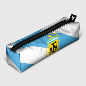 Пенал школьный 3D с принтом Сборная Аргентины + спина в городе Новоалтайск, 100% полиэстер | плотная ткань, застежка на молнии | Тематика изображения на принте: goal24 | аргентина | барселона | дибала | игуаин | икарди | лионель месси | месси | месси аргентина | сборная аргентины | спорт | футбол | чемпионат мира | чм