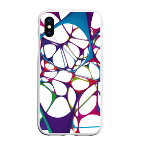 Чехол для iPhone XS Max матовый с принтом Нейроны в городе Новоалтайск, Силикон | Область печати: задняя сторона чехла, без боковых панелей | абстракция | минимализм | нейронные связи | нейроны | рисунок