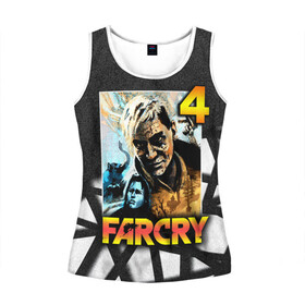 Женская майка 3D с принтом FARCRY 4 | Пэйган Мин в городе Новоалтайск, 100% полиэстер | круглая горловина, прямой силуэт, длина до линии бедра | Тематика изображения на принте: far cry | far cry 5 | far cry new dawn | far cry primal | farcry | fc 5 | fc5 | game | new dawn | primal | игры | постапокалипсис | фар край | фар край 5
