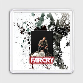 Магнит 55*55 с принтом FARCRY WOLF в городе Новоалтайск, Пластик | Размер: 65*65 мм; Размер печати: 55*55 мм | Тематика изображения на принте: far cry | far cry 5 | far cry new dawn | far cry primal | farcry | fc 5 | fc5 | game | new dawn | primal | игры | постапокалипсис | фар край | фар край 5