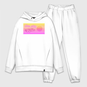 Мужской костюм хлопок OVERSIZE с принтом Закатный Vice City в городе Новоалтайск,  |  | gta | vice city | гта | закат | пейзаж | ретро