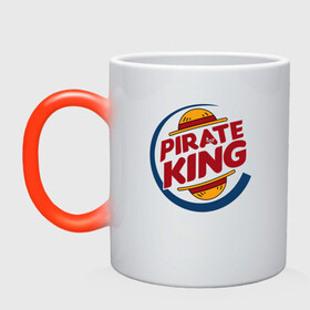 Кружка хамелеон с принтом PIRATE KING | ONE PIECE в городе Новоалтайск, керамика | меняет цвет при нагревании, емкость 330 мл | Тематика изображения на принте: anime | luffi | lufi | manga | one piece | samurai | wano ван пис | zoho | большой куш | ван пис | вон пис | зохо | корабль | луфи | луффи | манга | манки д. луффи | пират | самурай | уон пис