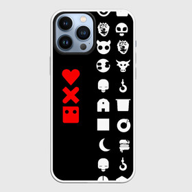 Чехол для iPhone 13 Pro Max с принтом Любовь, смерть и роботы в городе Новоалтайск,  |  | Тематика изображения на принте: love death robots | netflix | анимационные | знаки | иконки | кибер | крест | логотипы сериалов | нетфликс | роботы | сердце | сериалы | символы | черепа | черно белый