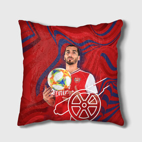 Подушка 3D с принтом Henrikh Mkhitaryan Arsenal в городе Новоалтайск, наволочка – 100% полиэстер, наполнитель – холлофайбер (легкий наполнитель, не вызывает аллергию). | состоит из подушки и наволочки. Наволочка на молнии, легко снимается для стирки | arsenal | arsenal fc | henrikh mkhitaryan | mkhitaryan | vdzabma | арсенал | генрих мхитарян | мхитарян | фк арсенал