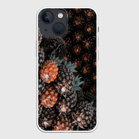 Чехол для iPhone 13 mini с принтом Спелые ананасы в городе Новоалтайск,  |  | Тематика изображения на принте: ананас | лето | паттерн | тропические | фрукты | экзотика