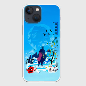 Чехол для iPhone 13 mini с принтом Гию Томиока Kimetsu no Yaiba в городе Новоалтайск,  |  | Тематика изображения на принте: demon slayer | kamado | kimetsu no yaiba | nezuko | tanjiro | аниме | гию томиока | зеницу агацума | иноске хашибира | камадо | клинок | корзинная девочка | манга | музан кибуцуджи | незуко | рассекающий демонов | танджиро